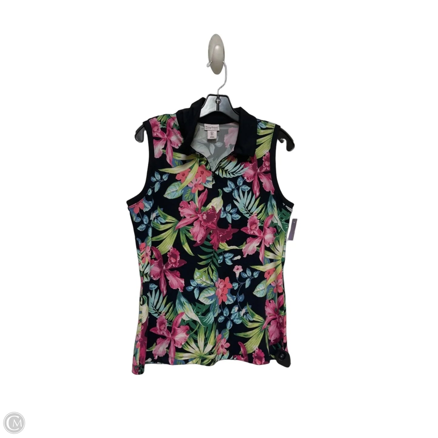 Top Sleeveless By Tommy Bahama In Tropical Print, Size: L