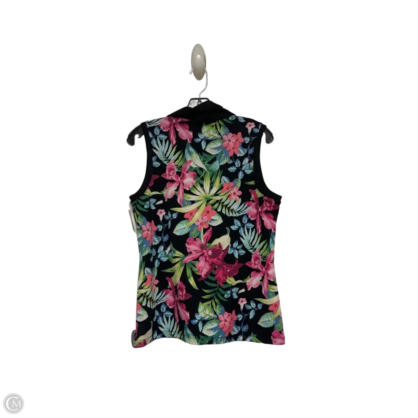 Top Sleeveless By Tommy Bahama In Tropical Print, Size: L