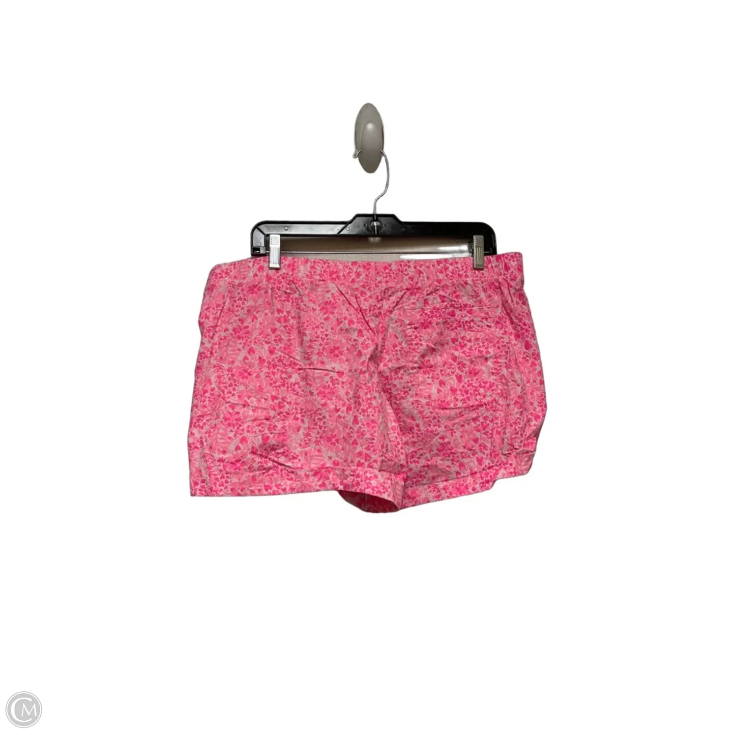 Shorts Designer By Lilly Pulitzer In Pink & White, Size: L
