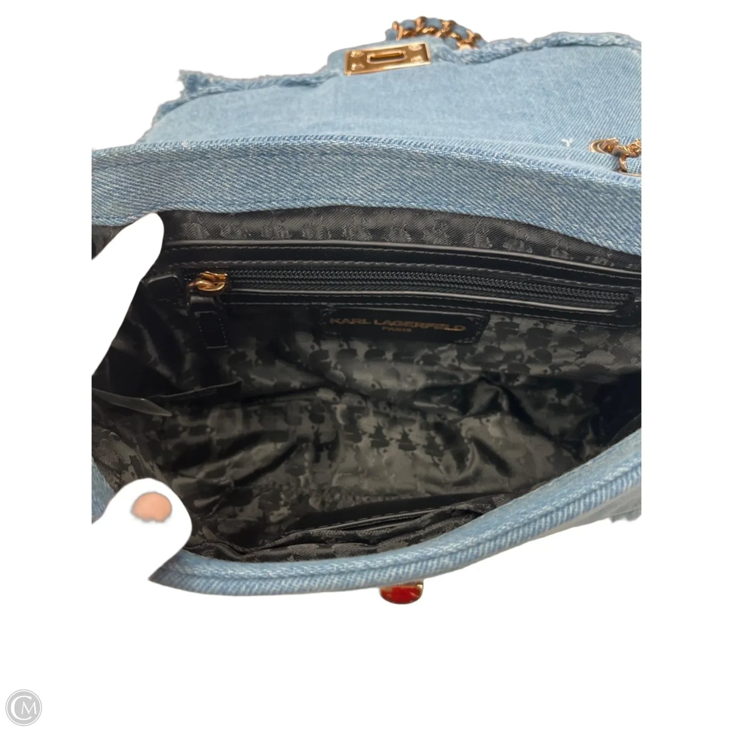 Handbag Designer By Karl Lagerfeld, Size: Medium