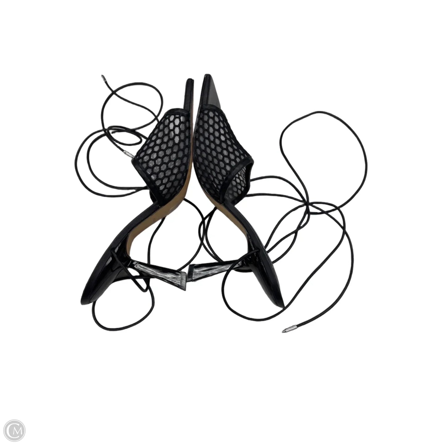 Sandals Heels Stiletto By Marc Fisher In Black, Size: 9