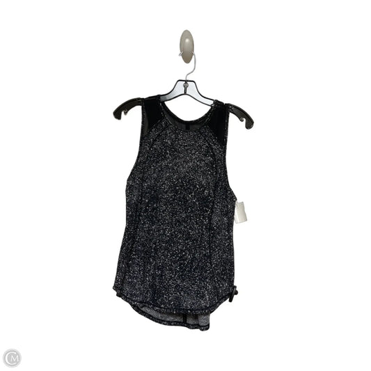 Athletic Tank Top By Lululemon In Black & White, Size: S
