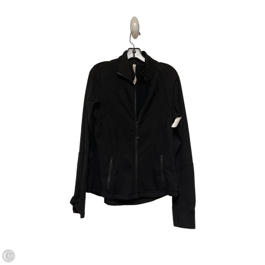 Athletic Jacket By Lululemon In Black, Size: 10