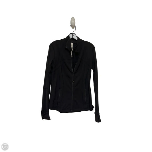 Athletic Jacket By Lululemon In Black, Size: 8