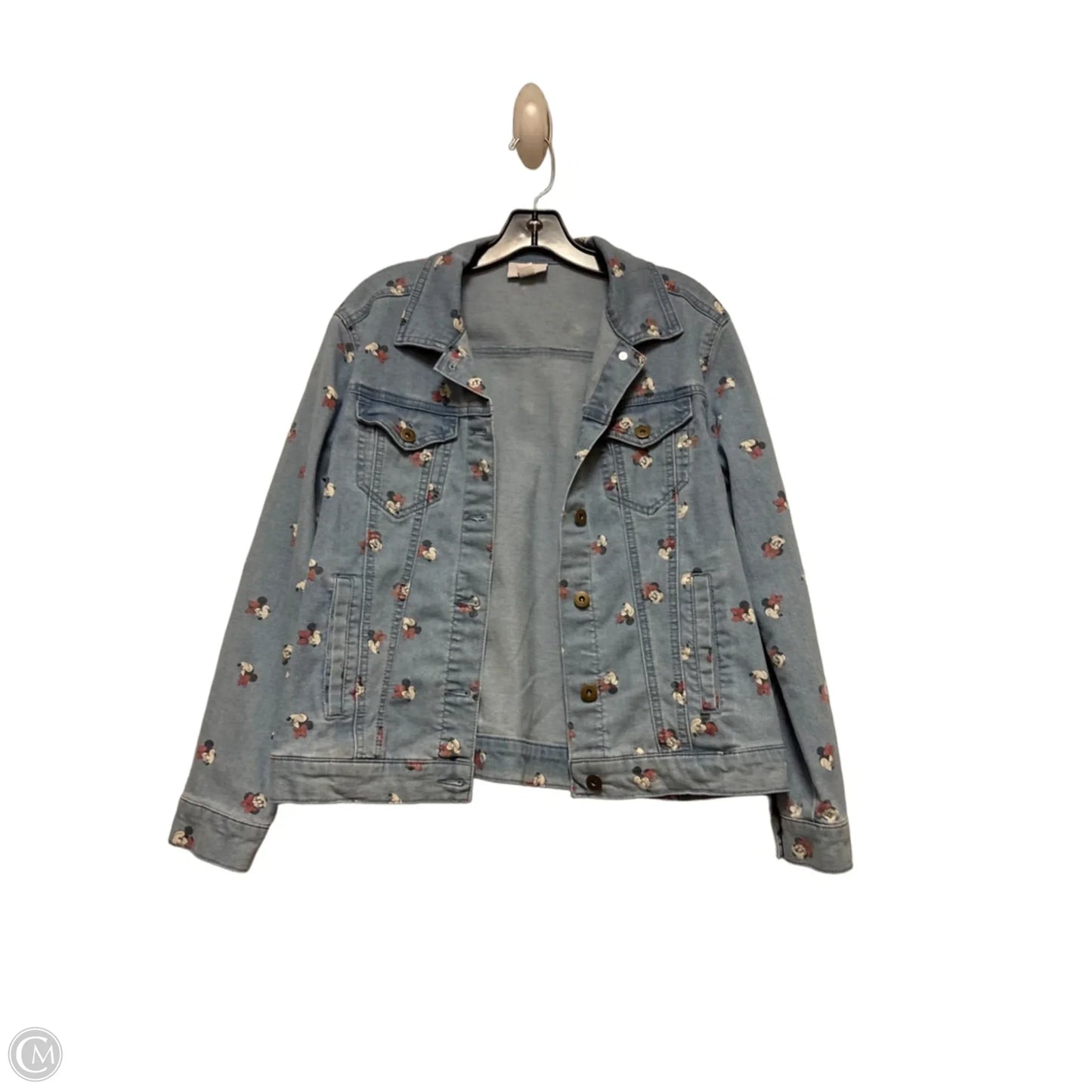 Jacket Denim By Disney Store In Blue Denim, Size: S