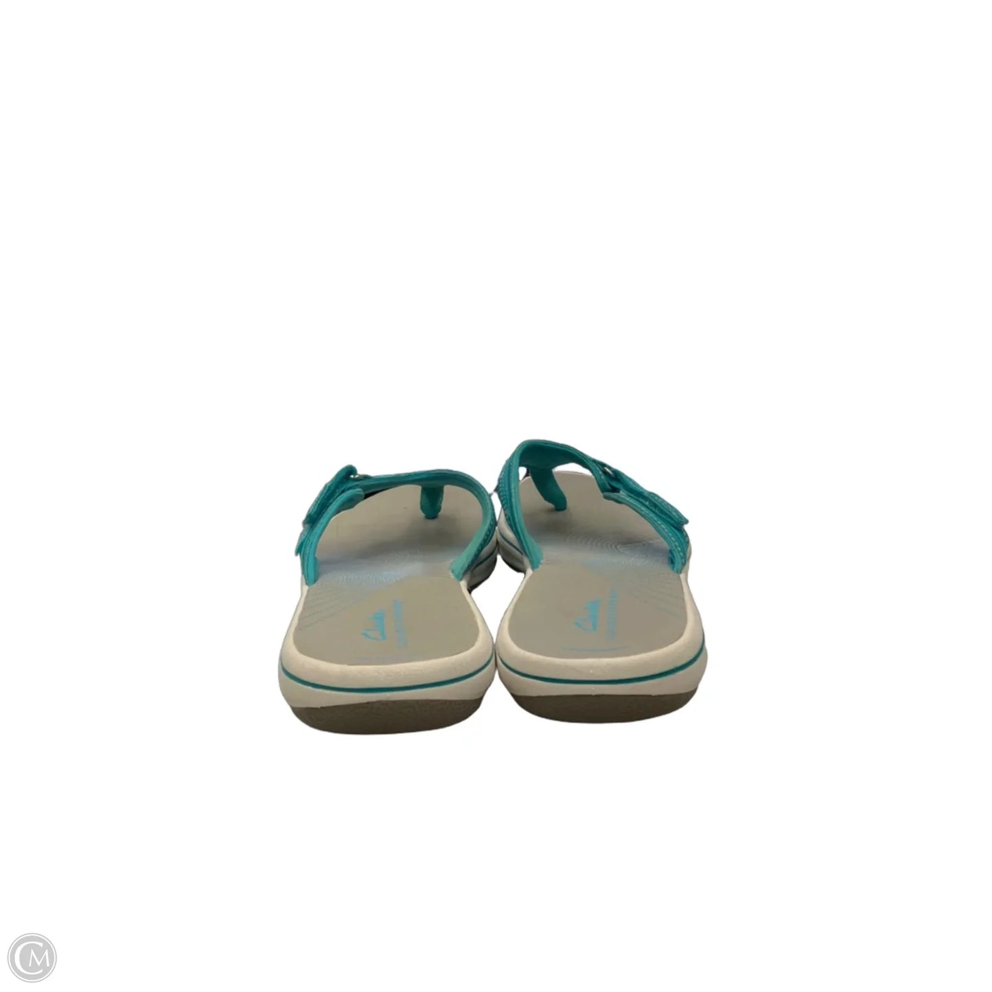 Sandals Flats By Clarks In Blue, Size: 8