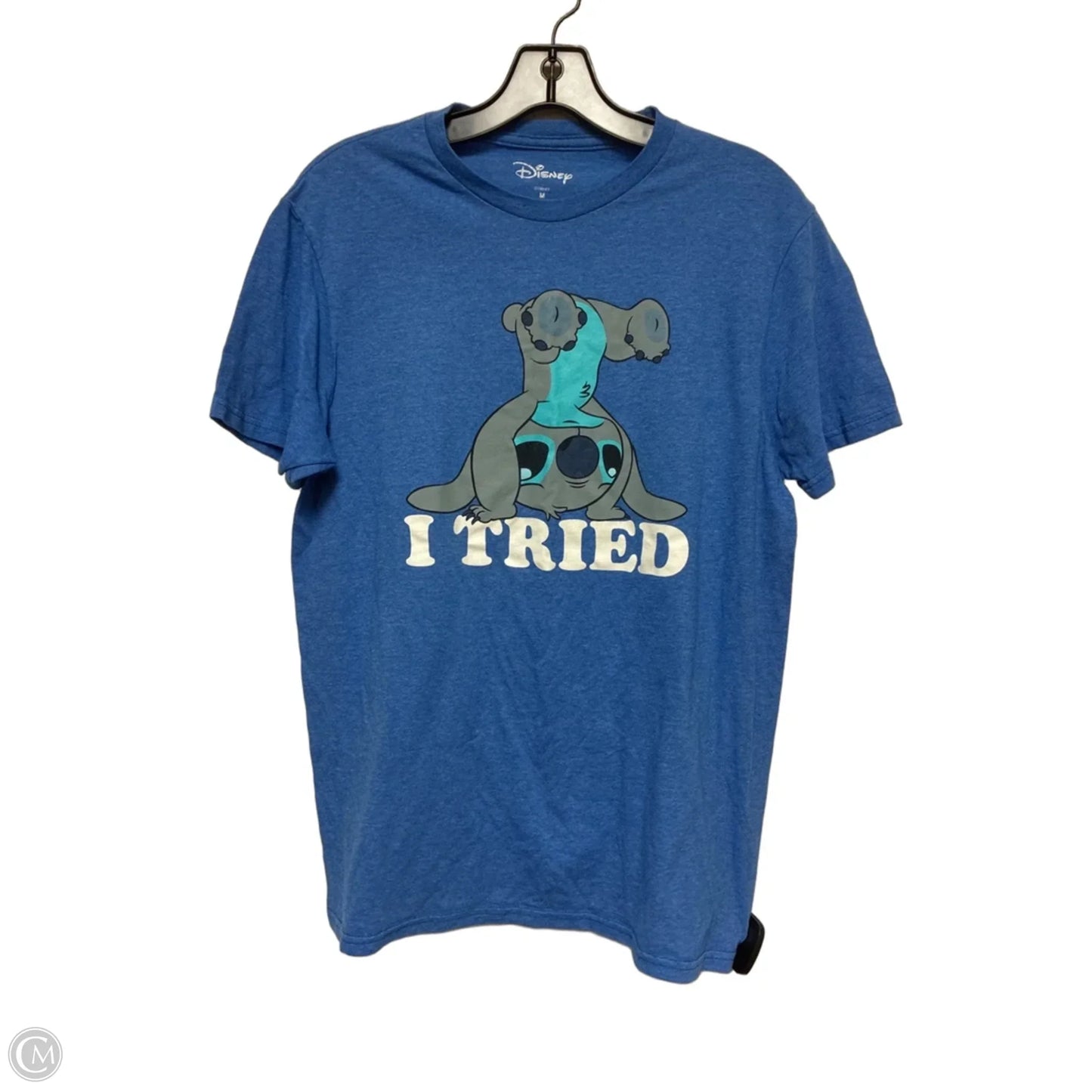 Top Short Sleeve Basic By Disney In Blue, Size: M