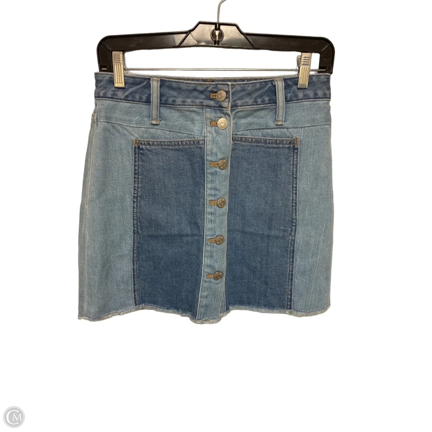 Skirt Mini & Short By Madewell In Blue Denim, Size: 4