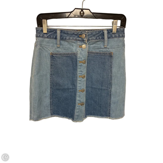 Skirt Mini & Short By Madewell In Blue Denim, Size: 4
