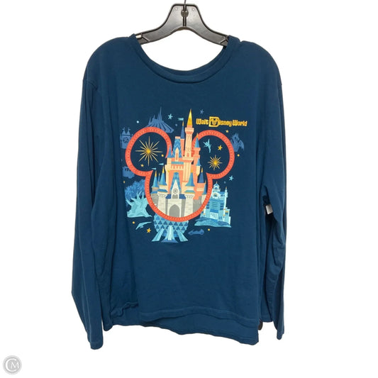 Top Long Sleeve By Disney Store In Blue, Size: 3x