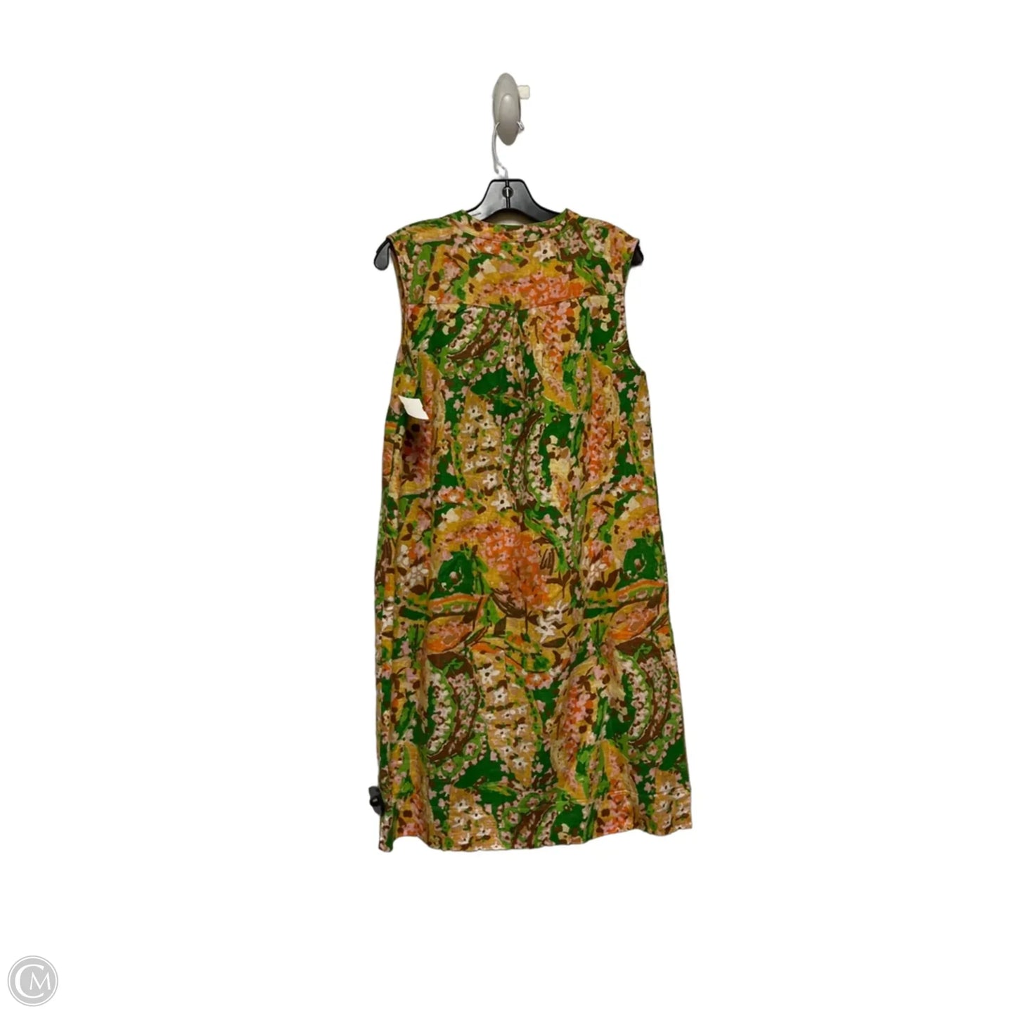 Dress Casual Short By Lands End In Green & Orange, Size: L