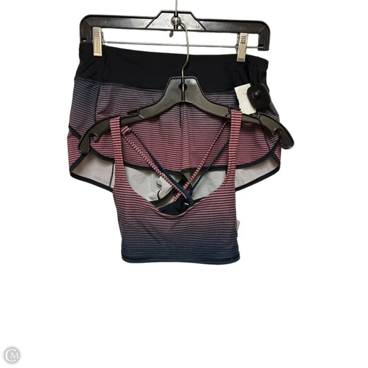 Athletic Shorts 2pc By Lululemon In Black & Purple, Size: 4
