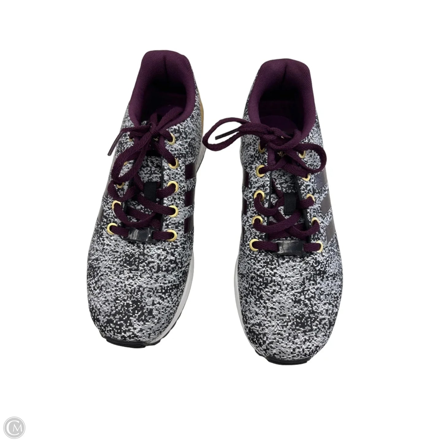 Shoes Sneakers By Adidas In Grey & Purple, Size: 6
