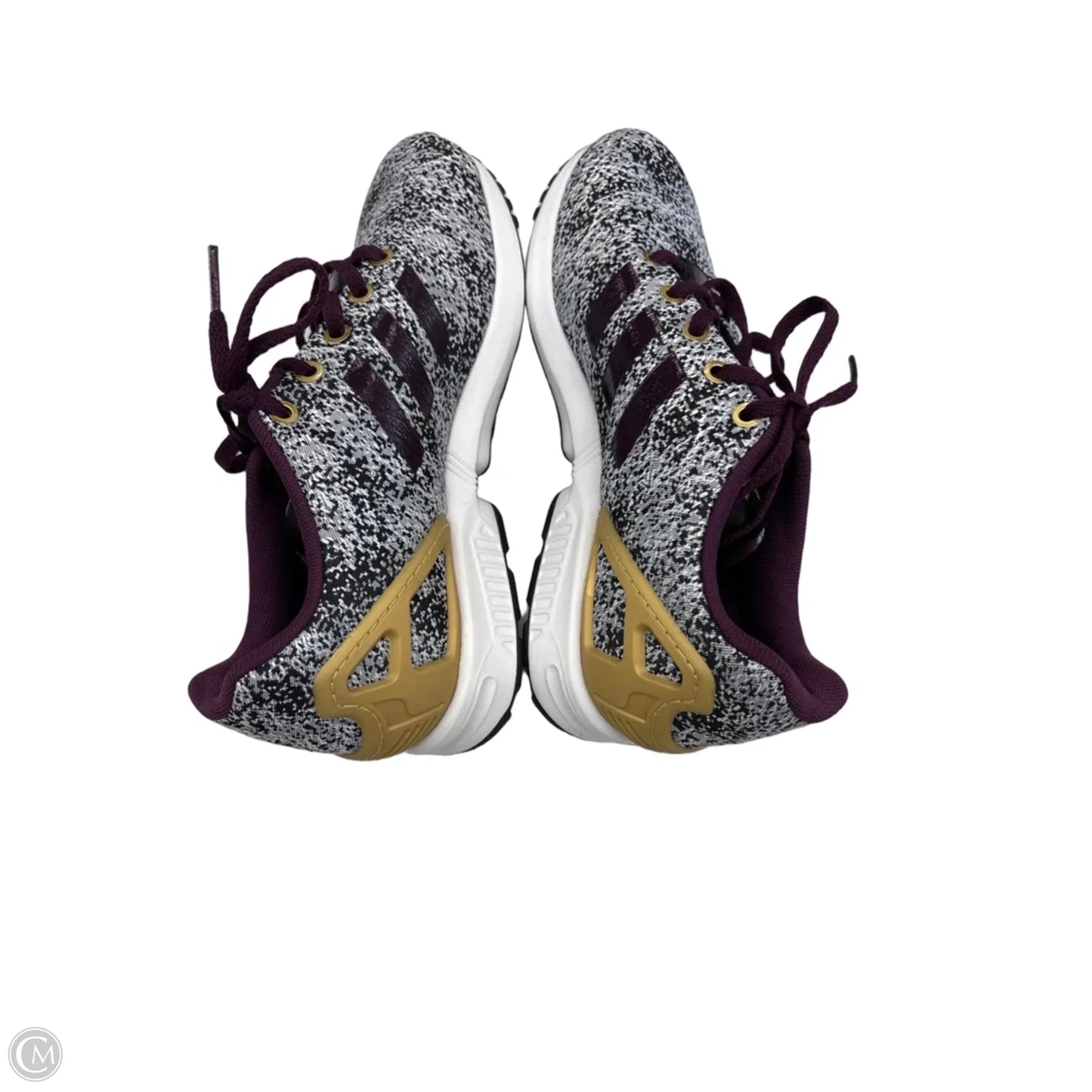 Shoes Sneakers By Adidas In Grey & Purple, Size: 6