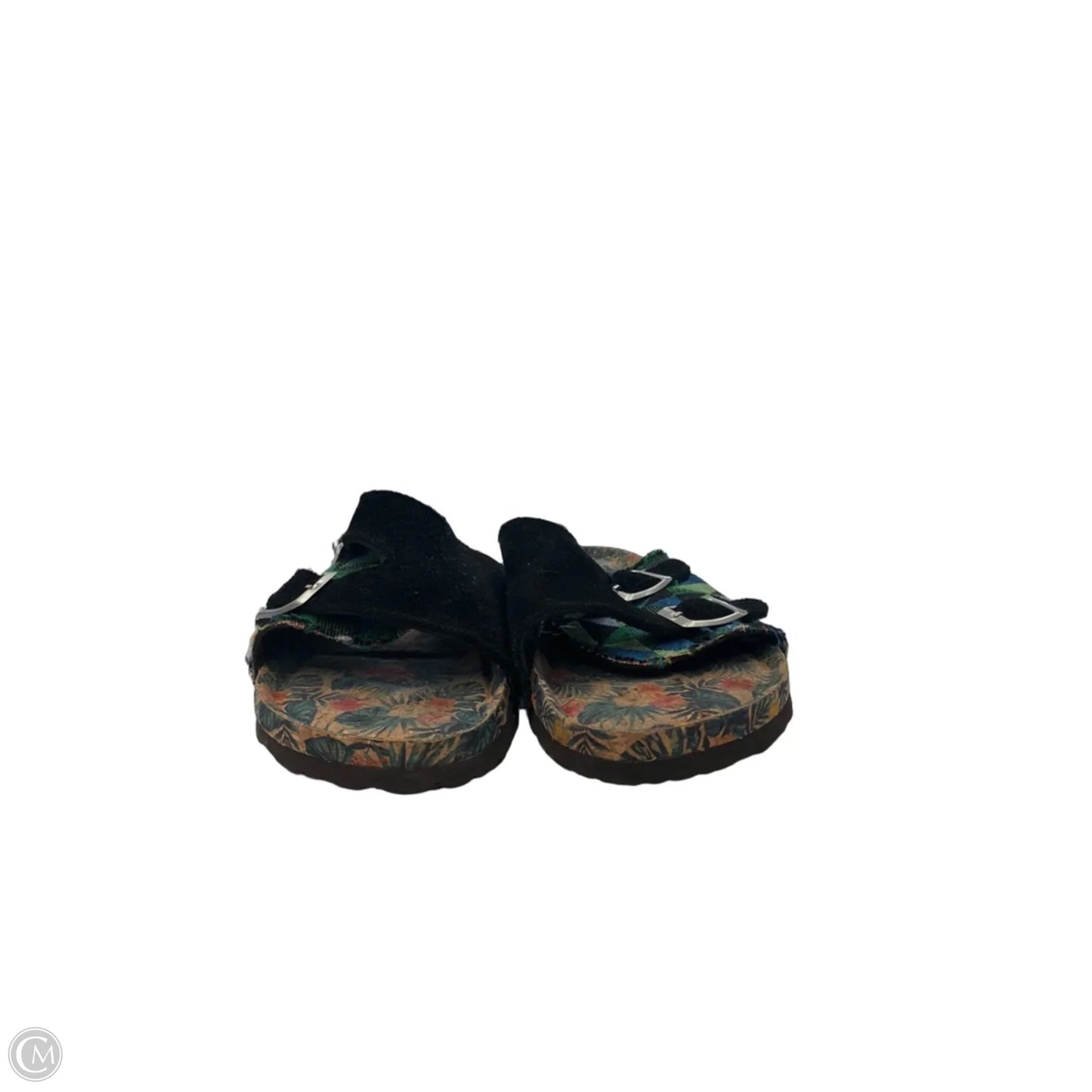 Sandals Flats By Muk Luks In Black & Green, Size: 9