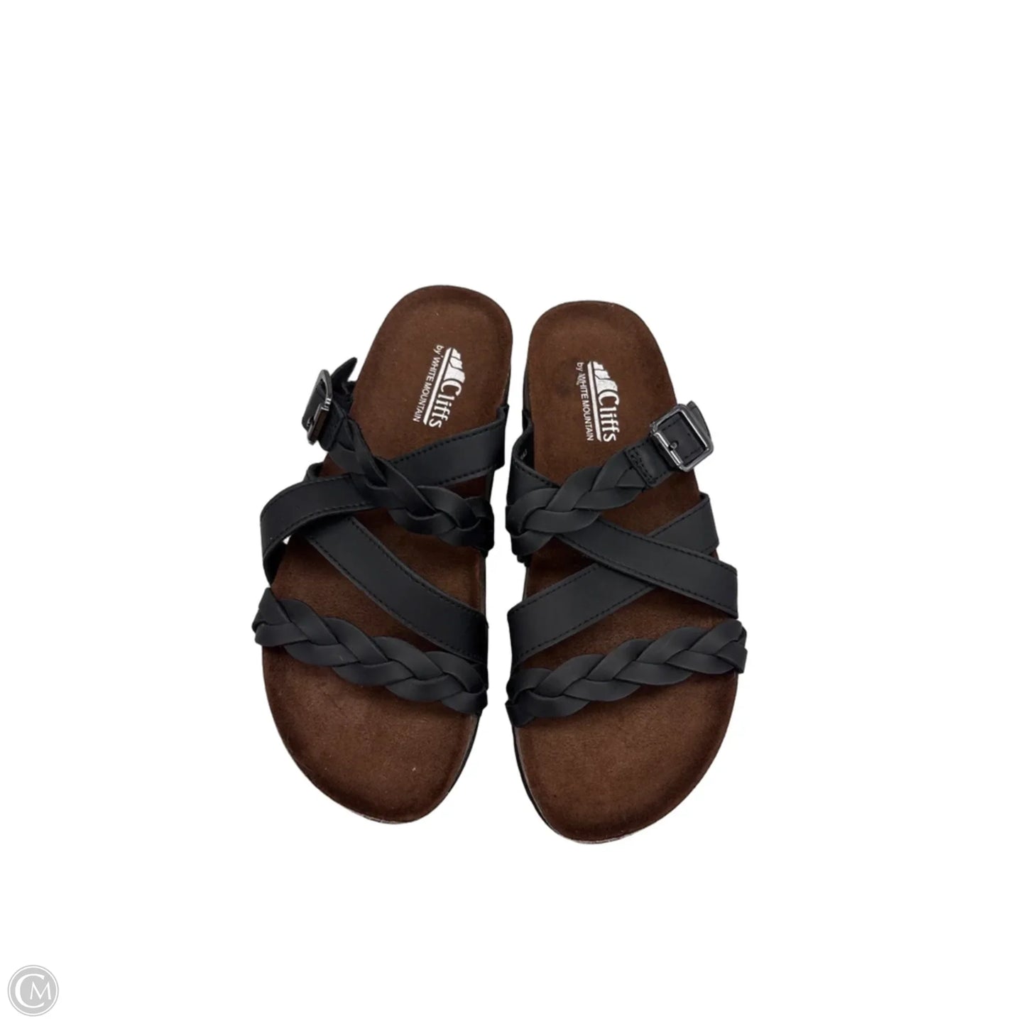 Sandals Flats By Cliffs By White Mountain In Black & Brown, Size: 7.5