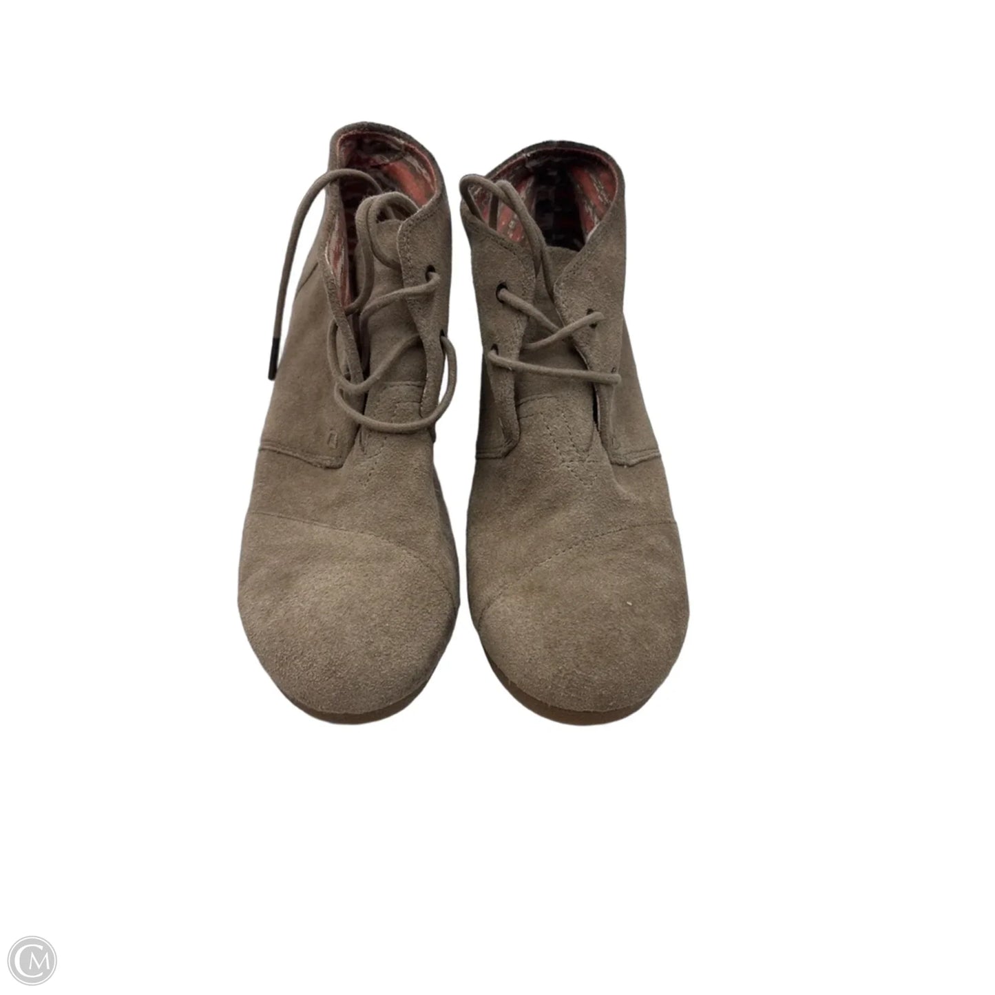 Boots Ankle Heels By Toms In Tan, Size: 9