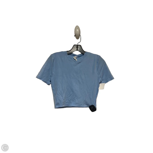 Athletic Top Short Sleeve By Lululemon In Blue, Size: S