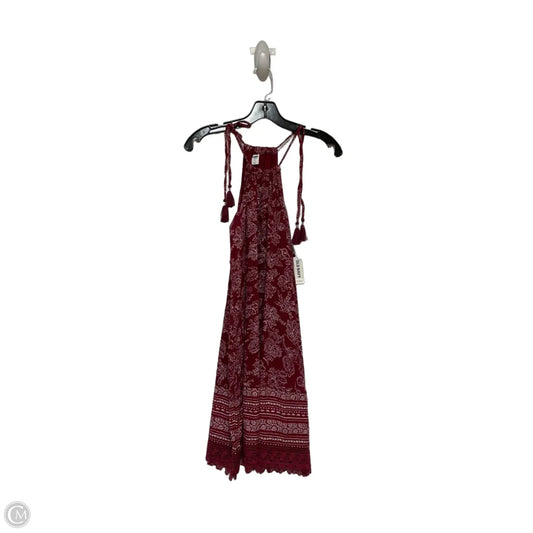 Dress Casual Short By Old Navy In Red & White, Size: S
