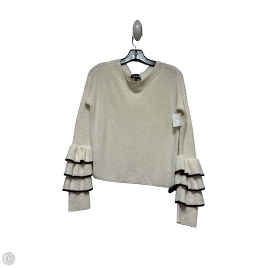 Top Long Sleeve By Express In Black & White, Size: M