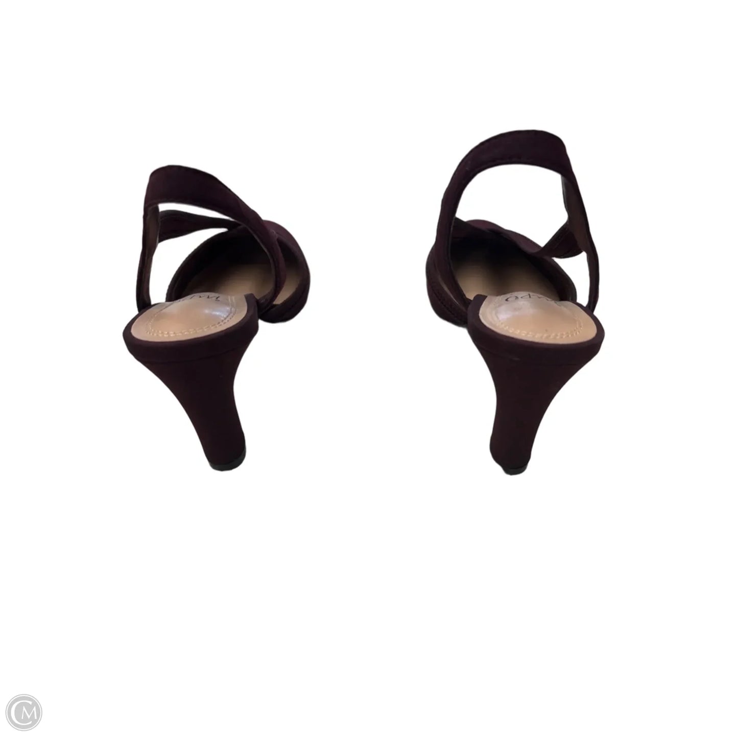 Shoes Heels Kitten By Impo In Maroon, Size: 7