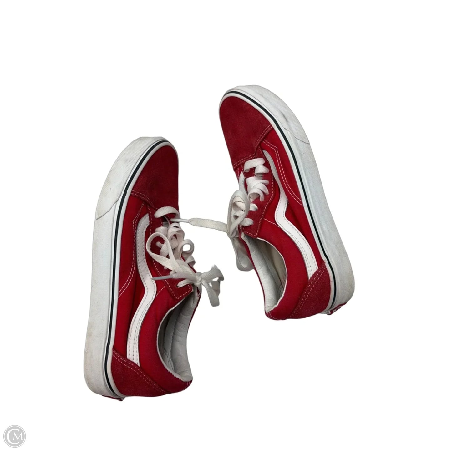 Shoes Sneakers By Vans In Red, Size: 7.5