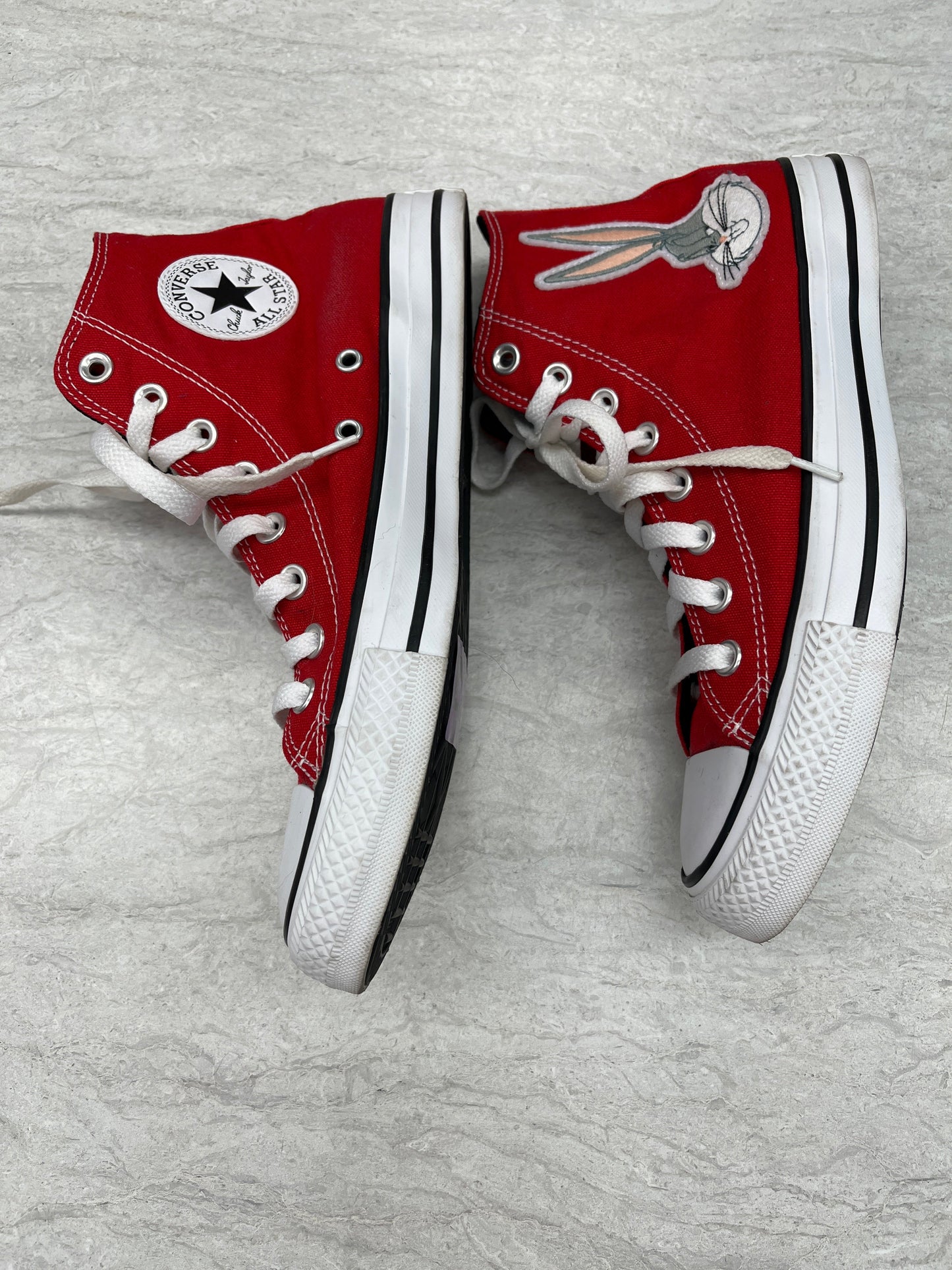 Red Shoes Sneakers Converse, Size 9.5