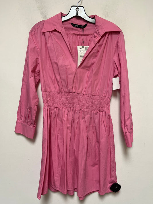 Pink Dress Casual Short Zara, Size S