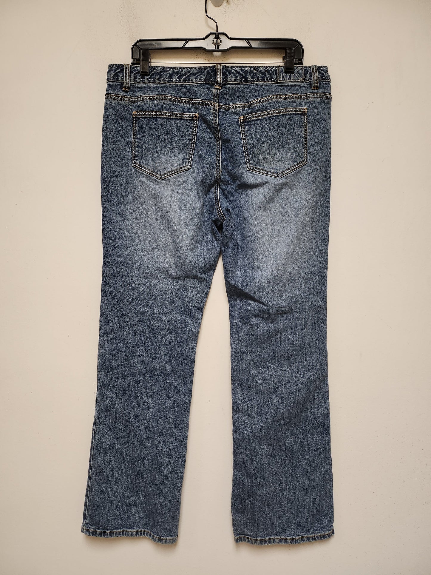 Jeans Straight By Michael By Michael Kors In Blue Denim, Size: 12