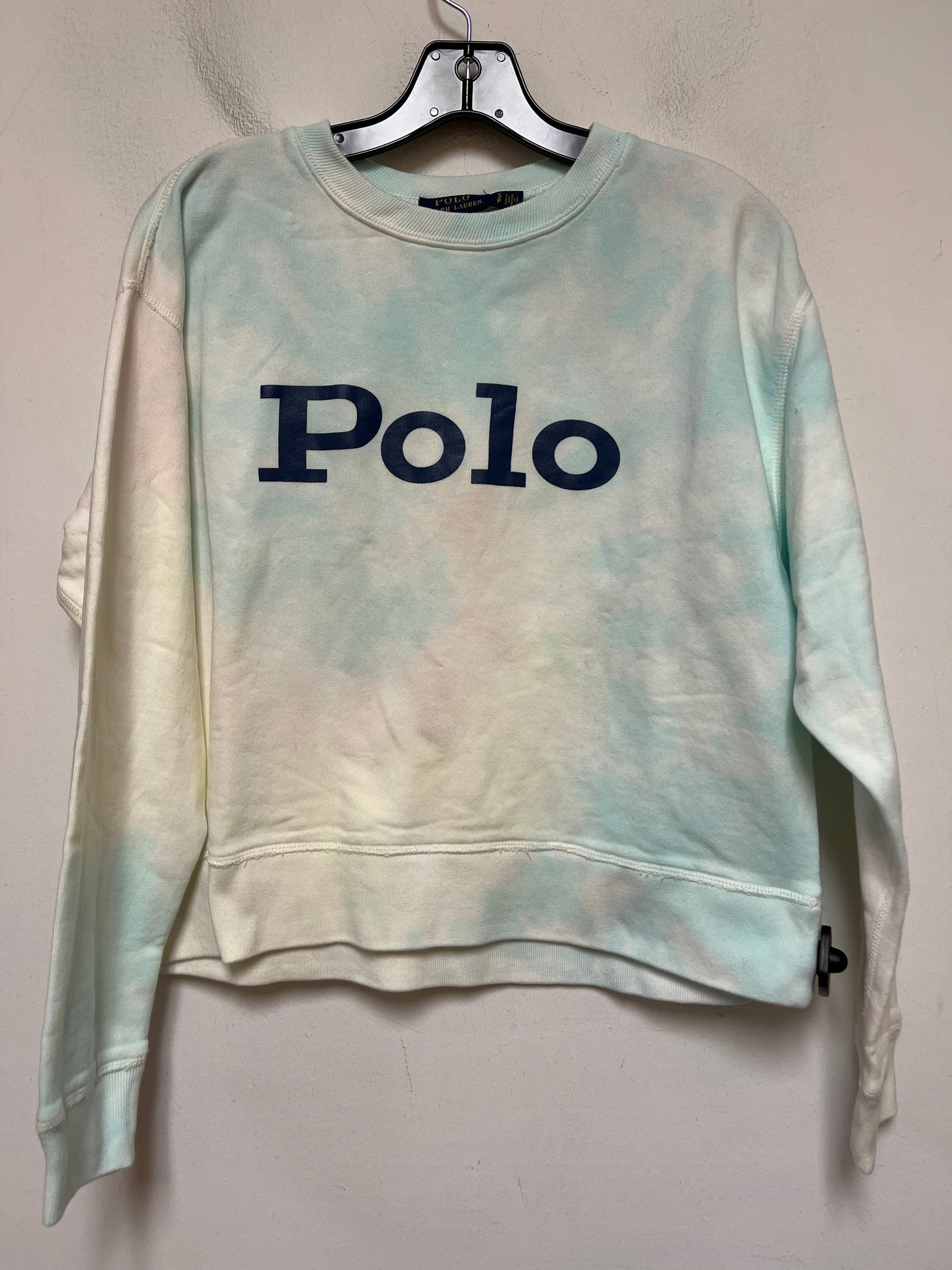 Sweatshirt Crewneck By Polo Ralph Lauren In Tie Dye Print, Size: S