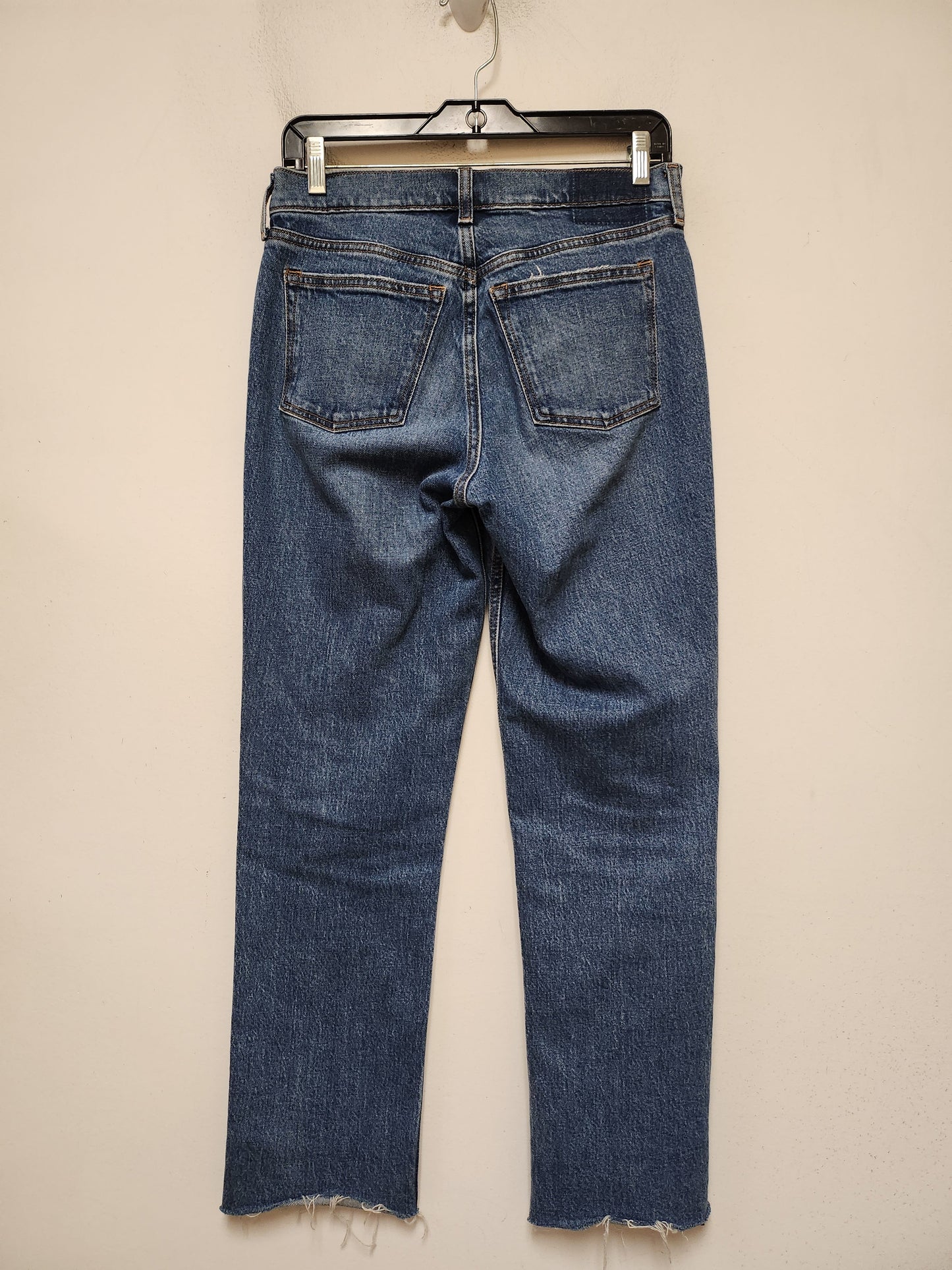 Jeans Straight By Abercrombie And Fitch In Blue Denim, Size: 2