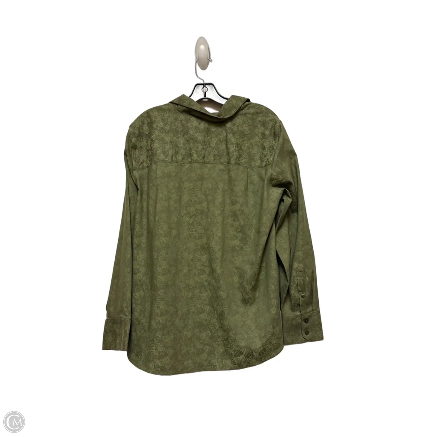 Top Long Sleeve By Chicos In Green, Size: L