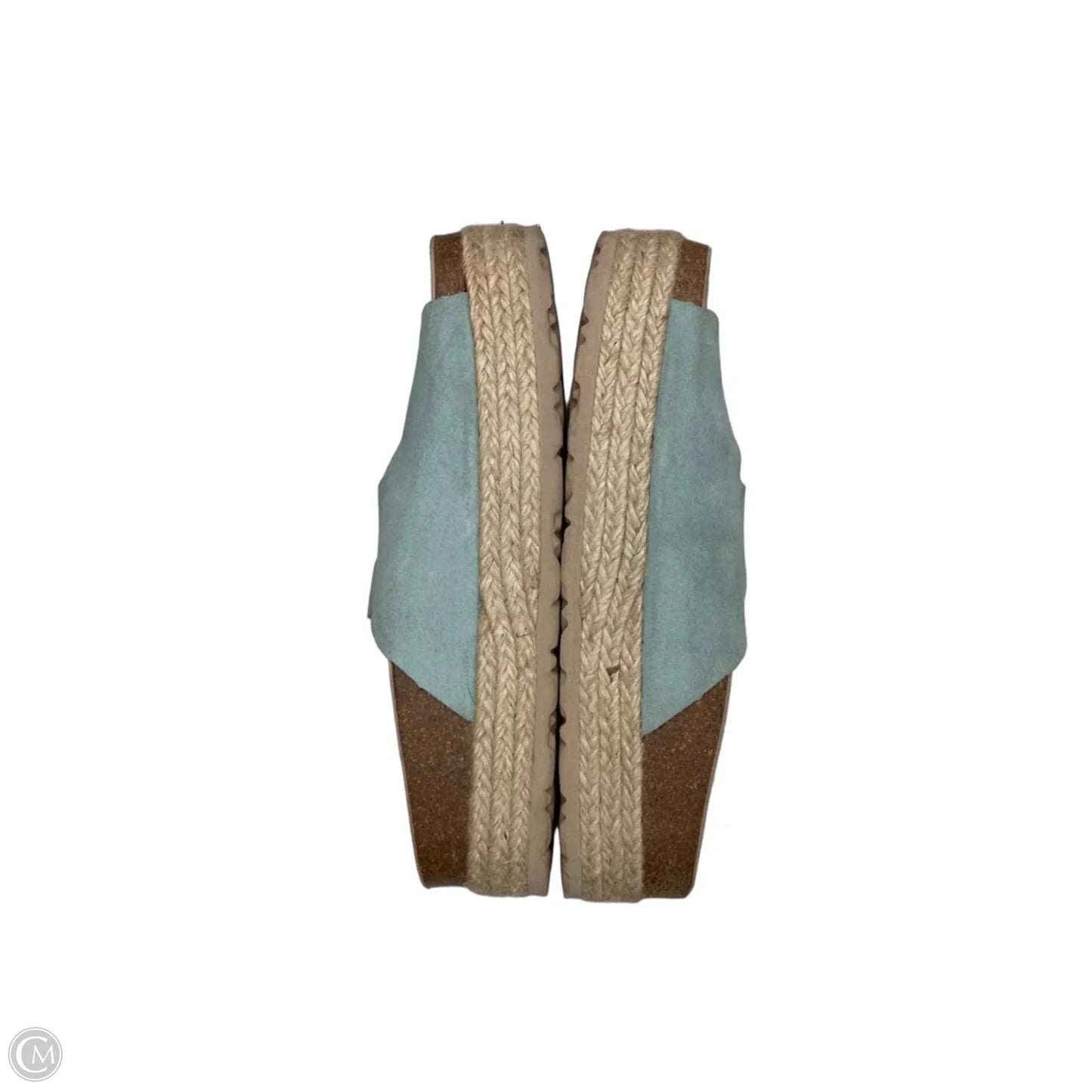 Sandals Flats By Clothes Mentor In Green, Size: 7.5