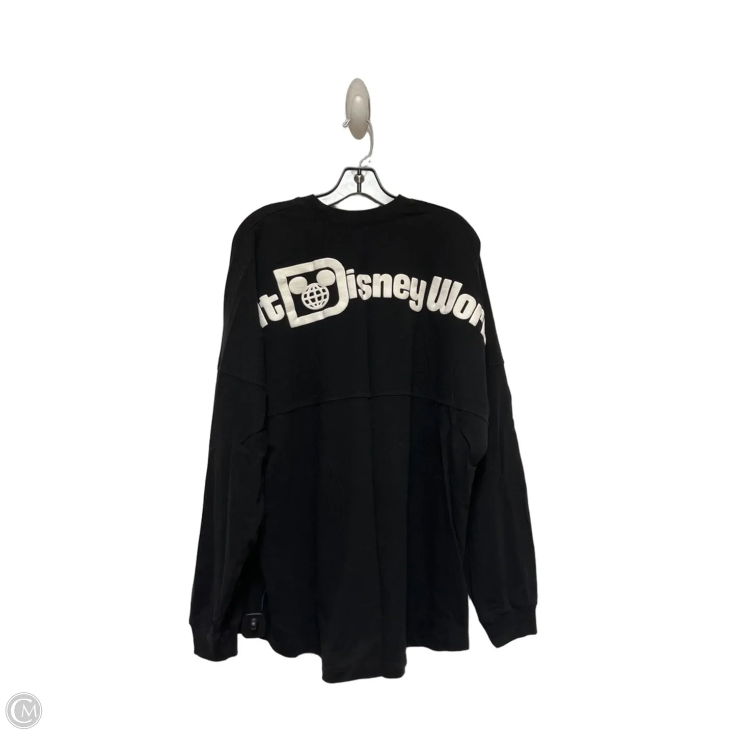 Top Long Sleeve Basic By Disney In Black, Size: Xl