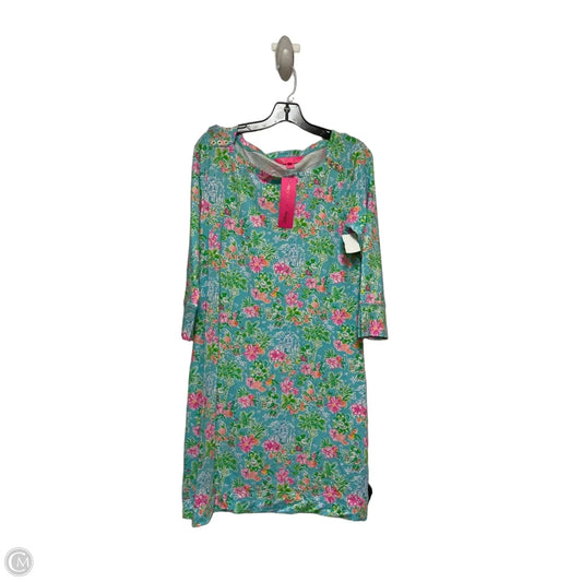 Dress Designer By Lilly Pulitzer In Blue & Green, Size: L