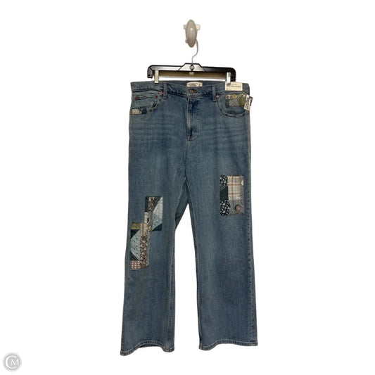 Jeans Straight By Abercrombie And Fitch In Blue Denim, Size: 14