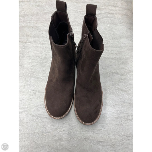 Boots Ankle Flats By Kensie In Brown, Size: 8.5