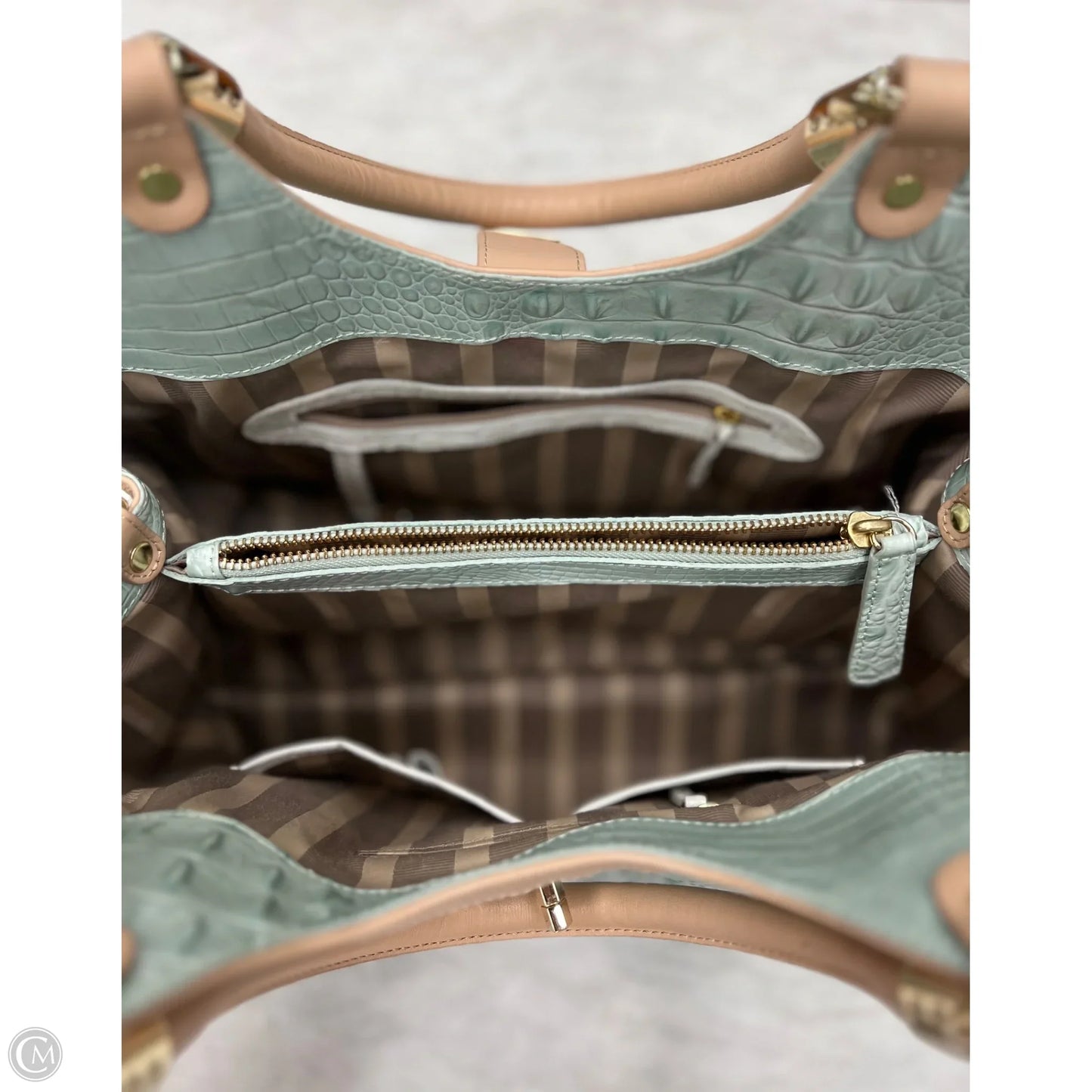 Handbag Designer By Brahmin, Size: Large