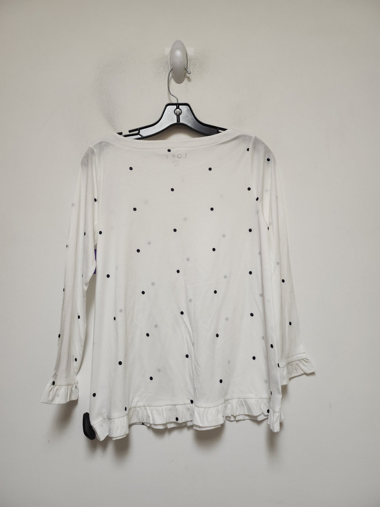 Polkadot Pattern Top Long Sleeve Basic Loft, Size Xs