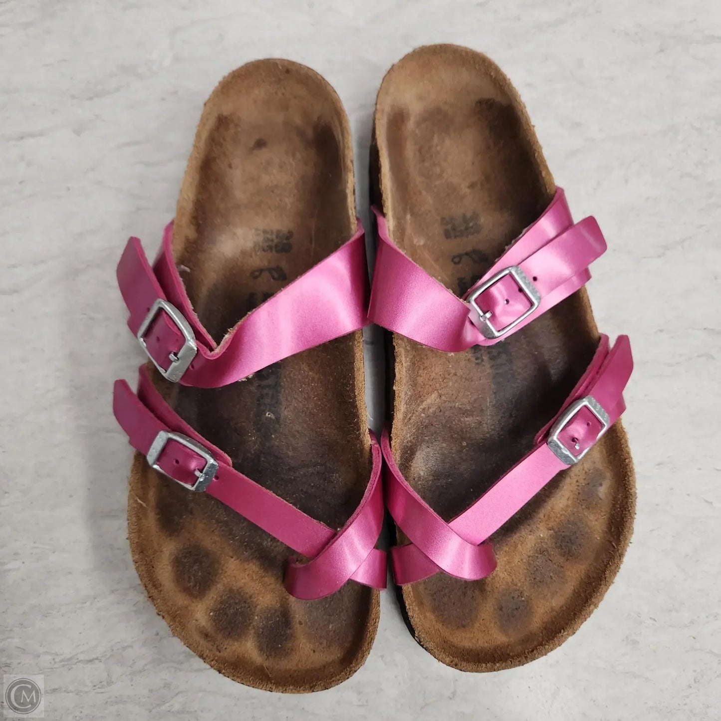Sandals Flats By Birkenstock In Pink, Size: 7.5