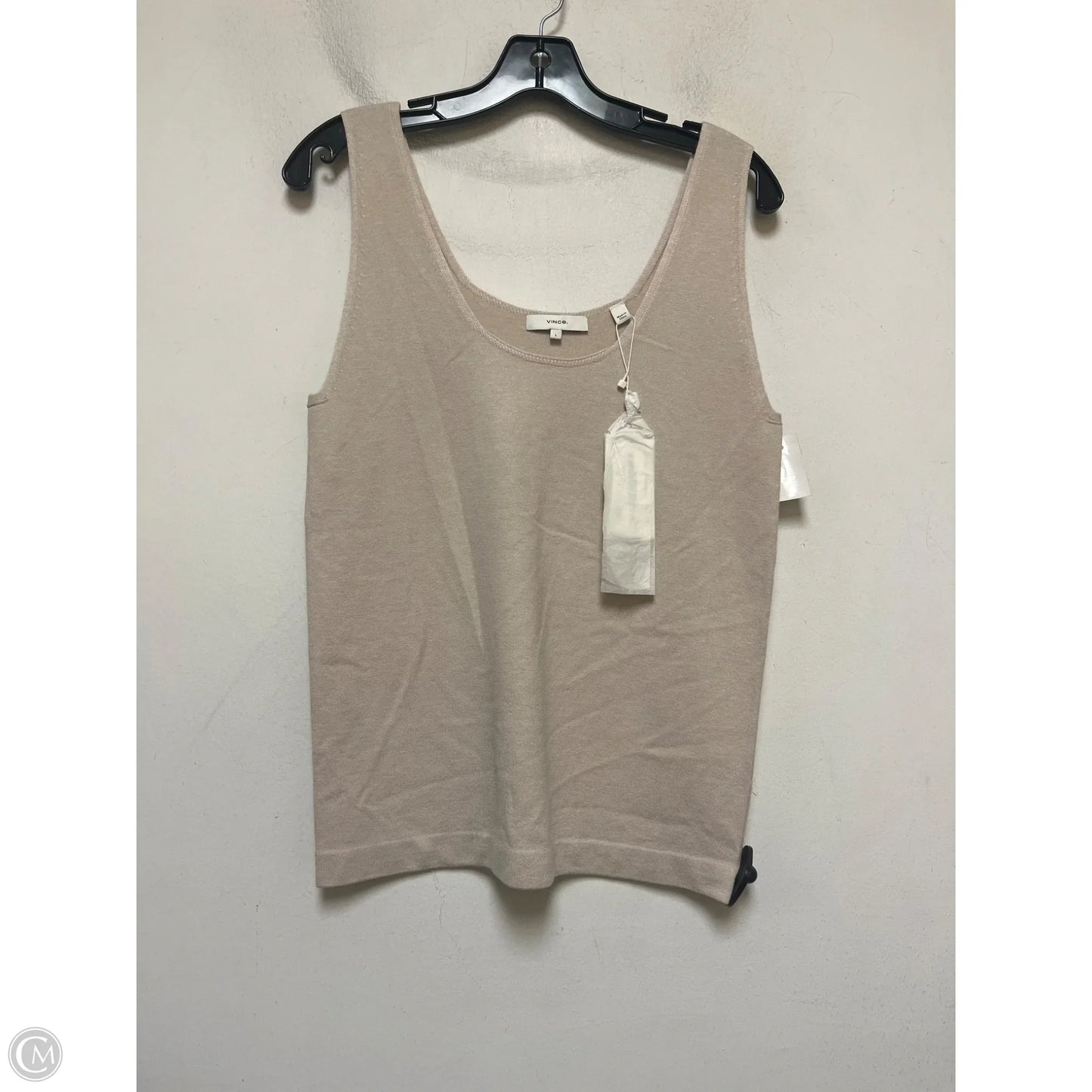 Top Sleeveless By Vince In Tan, Size: L