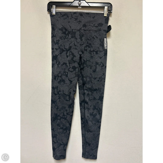 Athletic Leggings By Gym Shark In Black & Grey, Size: S