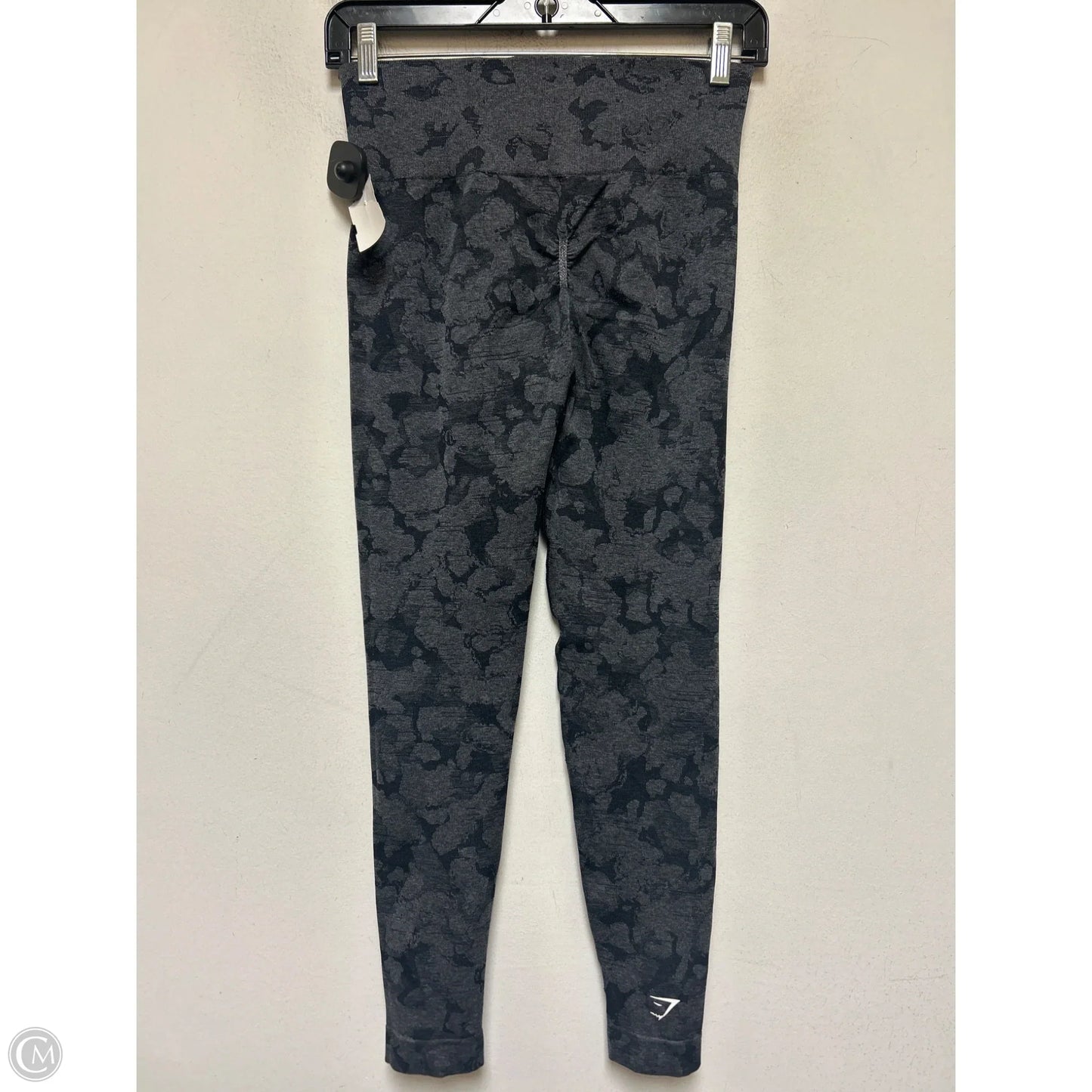 Athletic Leggings By Gym Shark In Black & Grey, Size: S