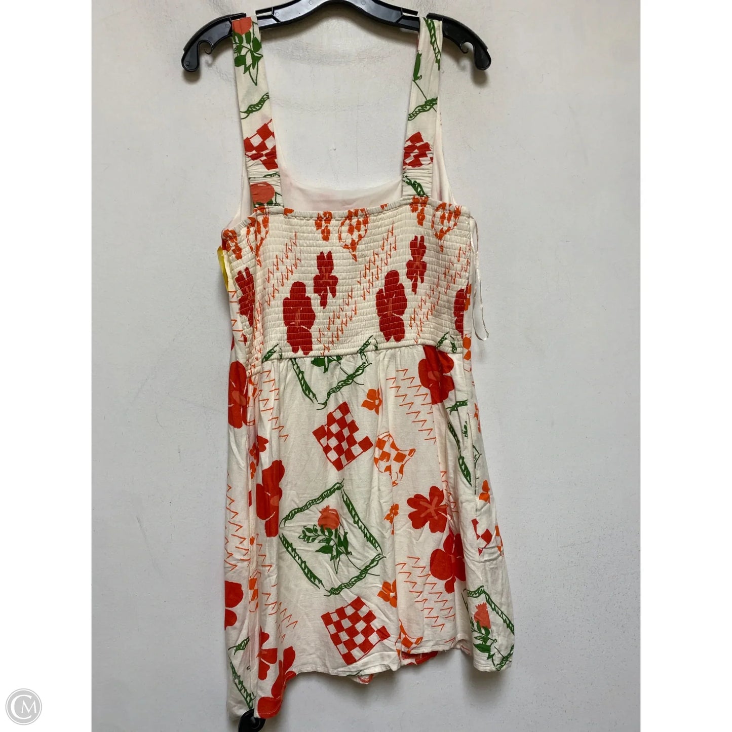 Dress Casual Midi By Japna In Cream & Orange, Size: Xl
