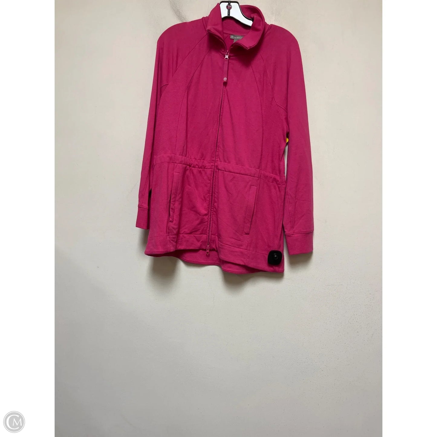 Athletic Jacket By Talbots In Pink, Size: L