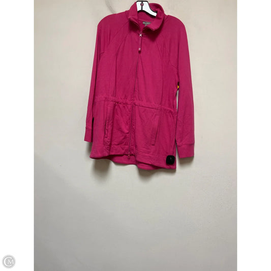 Athletic Jacket By Talbots In Pink, Size: L
