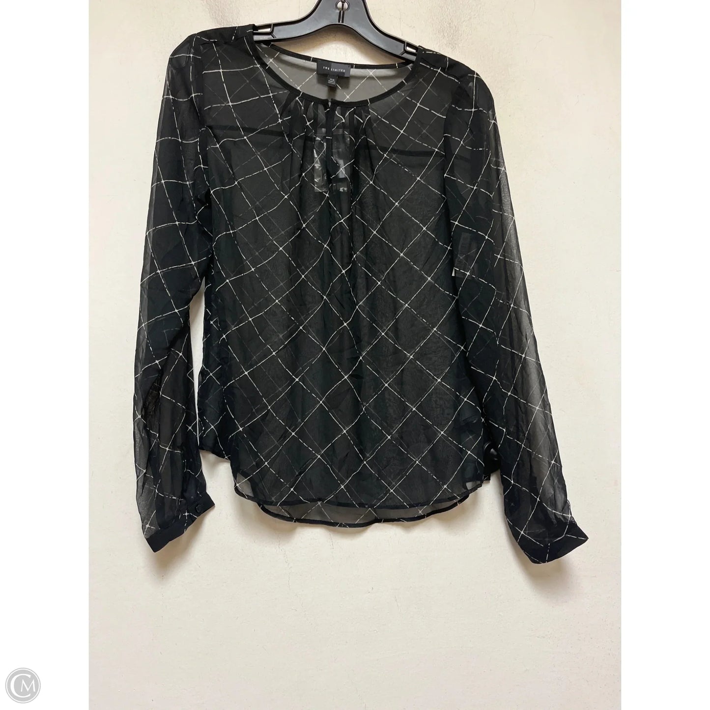 Top Long Sleeve By Limited In Black & White, Size: Xs