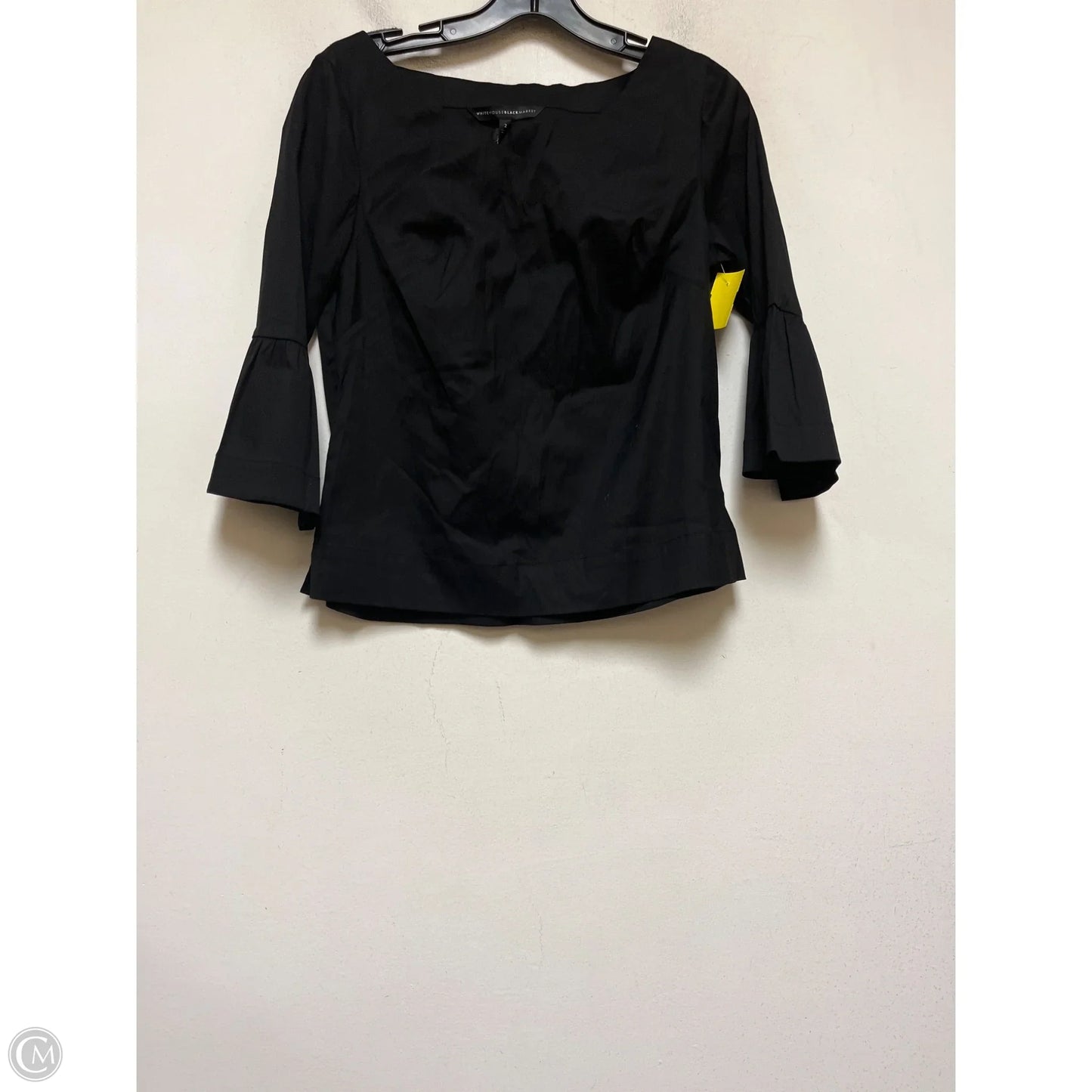 Top Long Sleeve By White House Black Market In Black, Size: Xs
