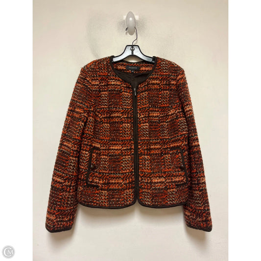 Jacket Other By Talbots In Brown & Orange, Size: L