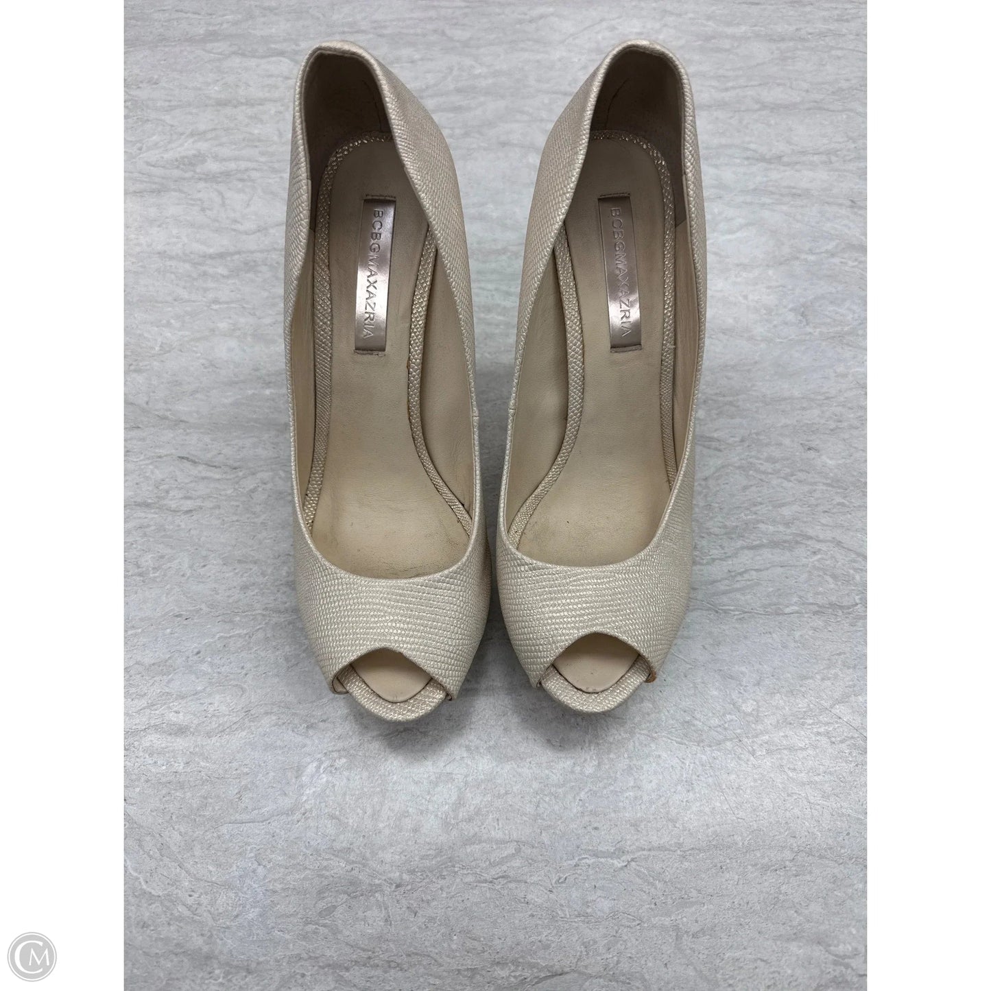 Shoes Heels Stiletto By Bcbgmaxazria In Cream, Size: 7.5